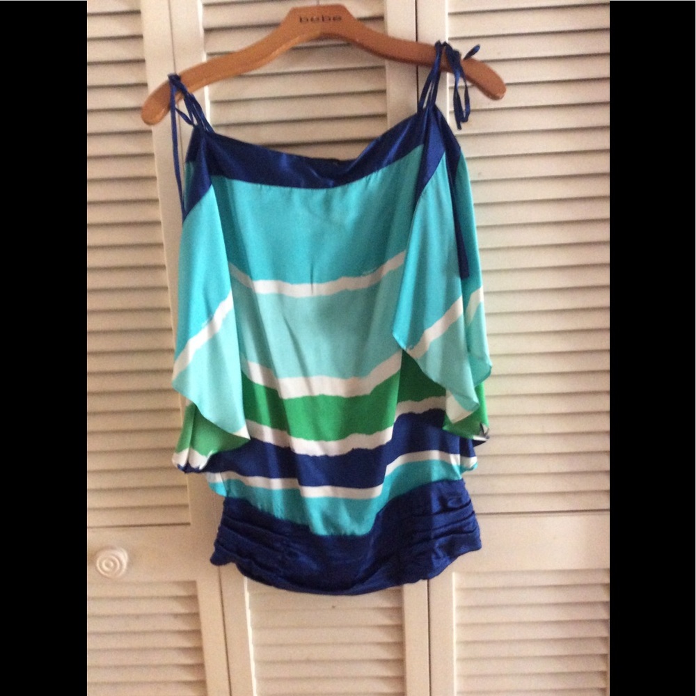 Bebe Silk Tunic Top